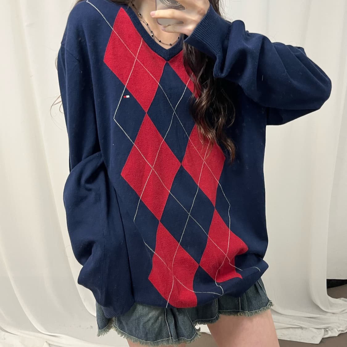 Tommy Hilfiger argyle knit 상품이미지3