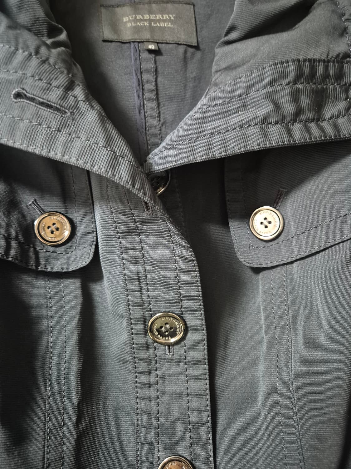 (정품) 버버리 블랙라벨 트렌치 숏코트  벨티드 자켓 40 상품이미지7