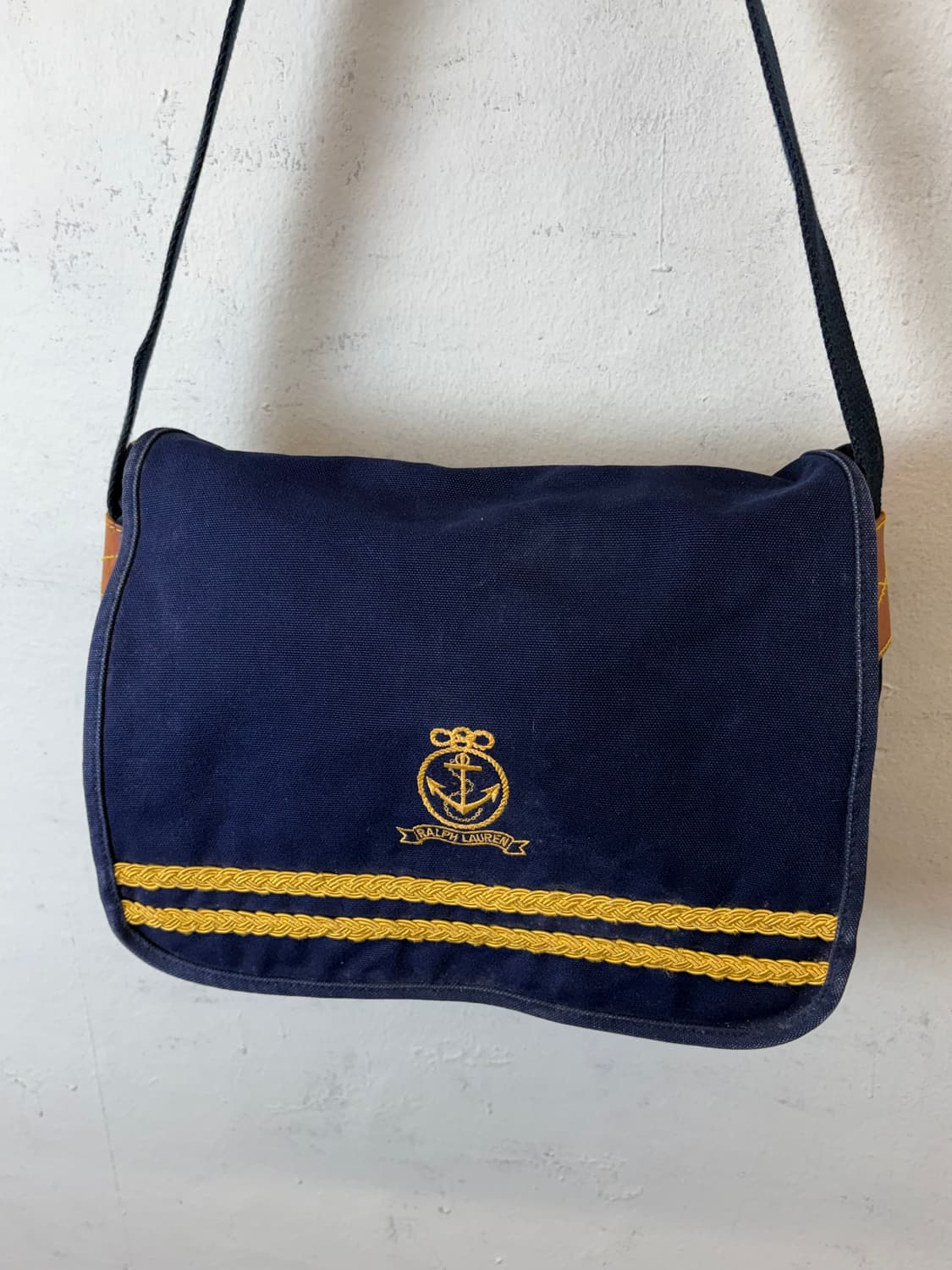 폴로랄프로렌 90s 빈티지 마린 캔버스 크로스백 상품이미지2