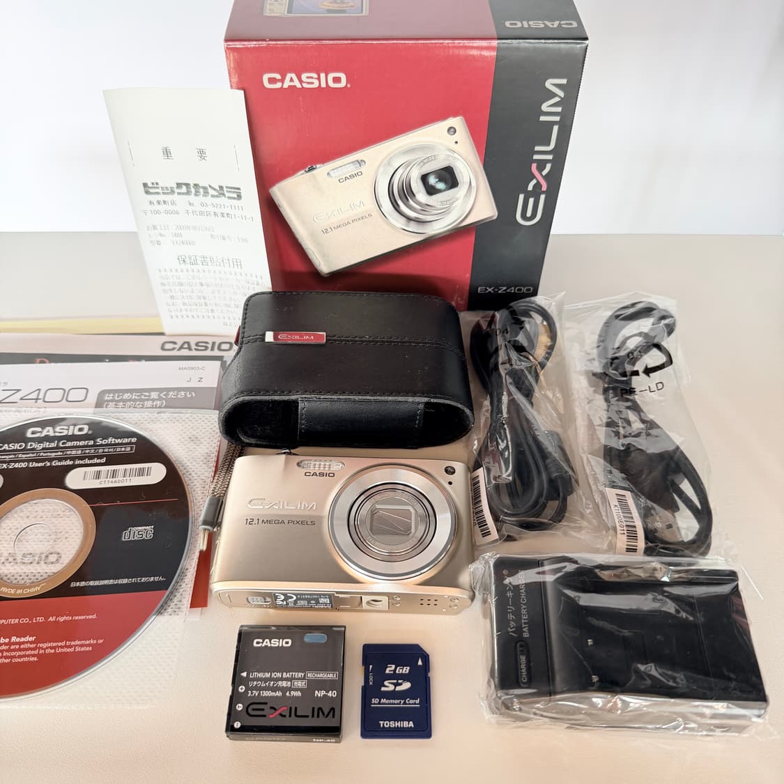 ✨태연 픽 풀박스✨카시오 엑슬림 EX-Z400 골드 빈티지디카 상품이미지8