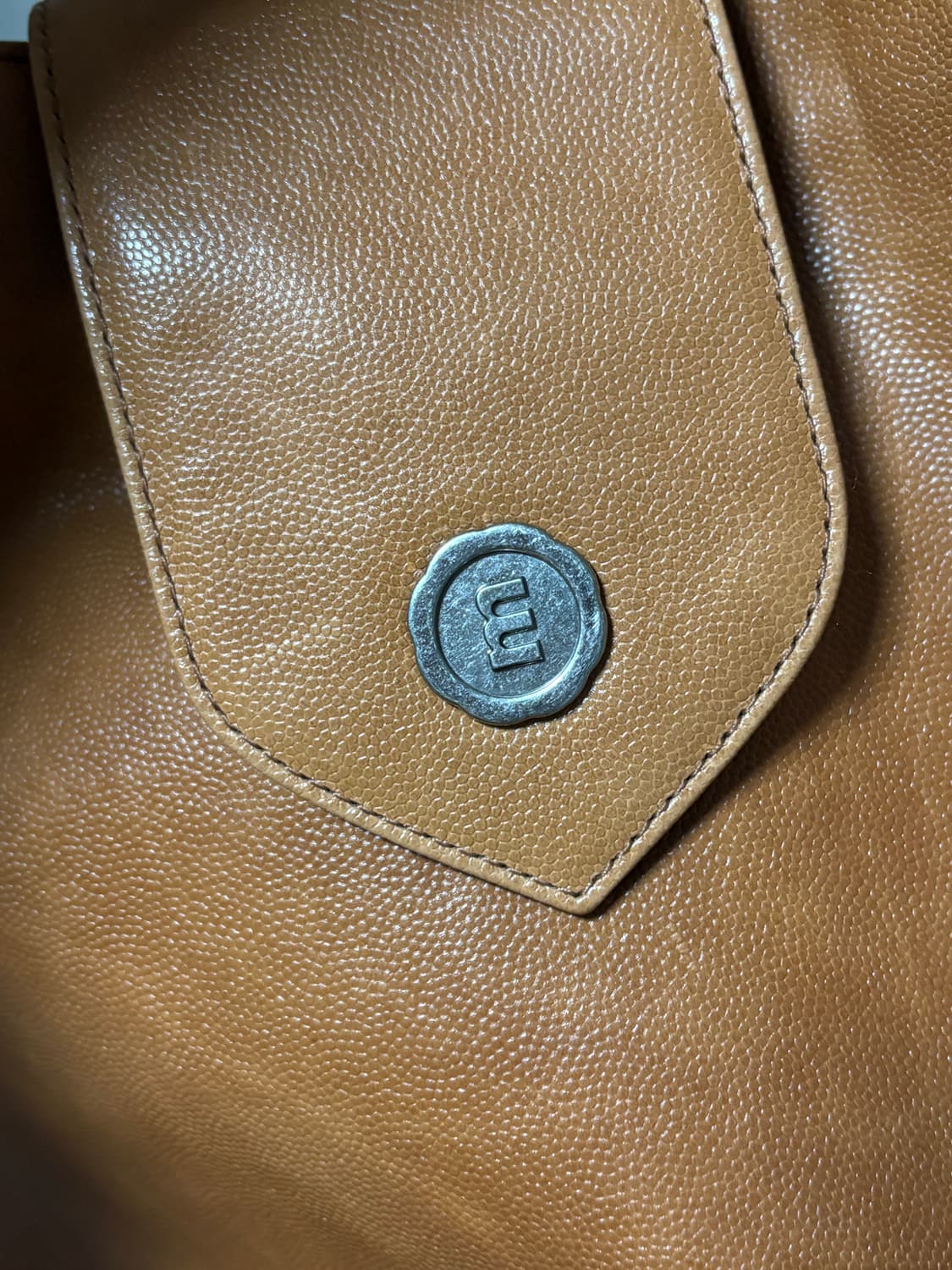 미닛뮤트 바톤백 라지사이즈 카멜색상  상품이미지7