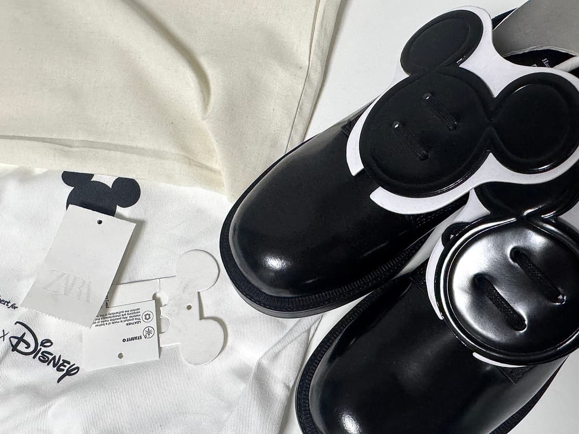 ZARA × Disney 콜라보 미키마우스 로퍼  상품이미지1