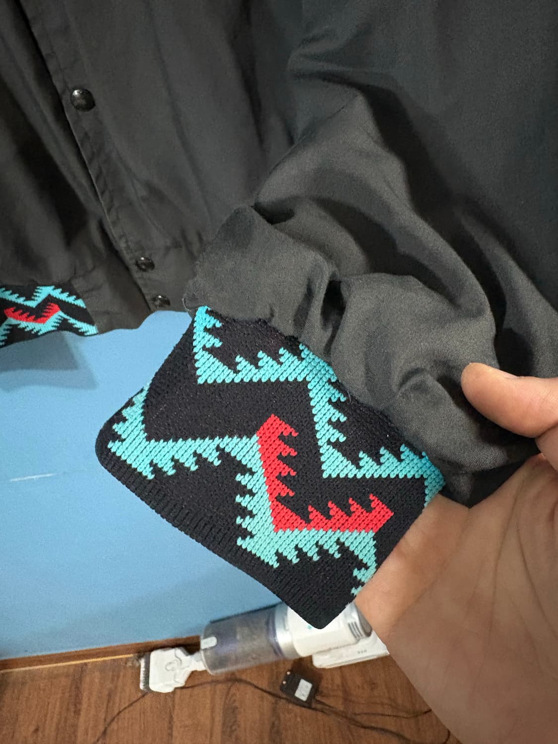 80‘s West Ark Aztec pattern varsity JK 상품이미지4