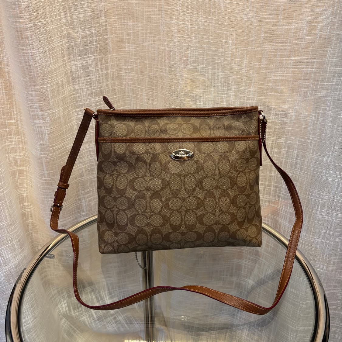 정품 코치 사각 크로스백     상품이미지1