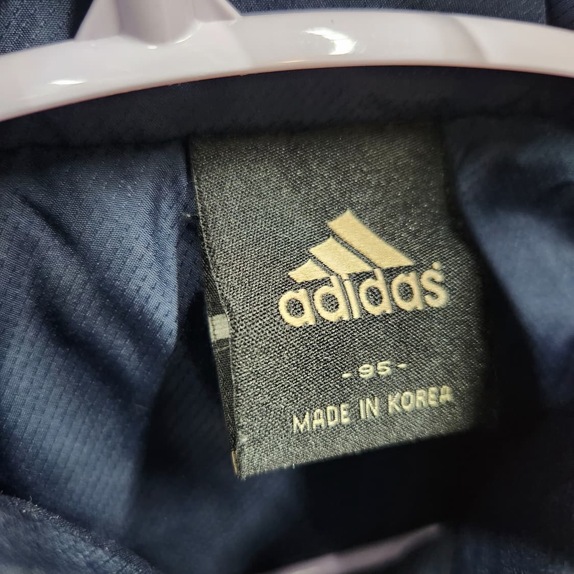 올드스쿨 아디다스 로고 삼선 점퍼 L(남여공용) 상품이미지4