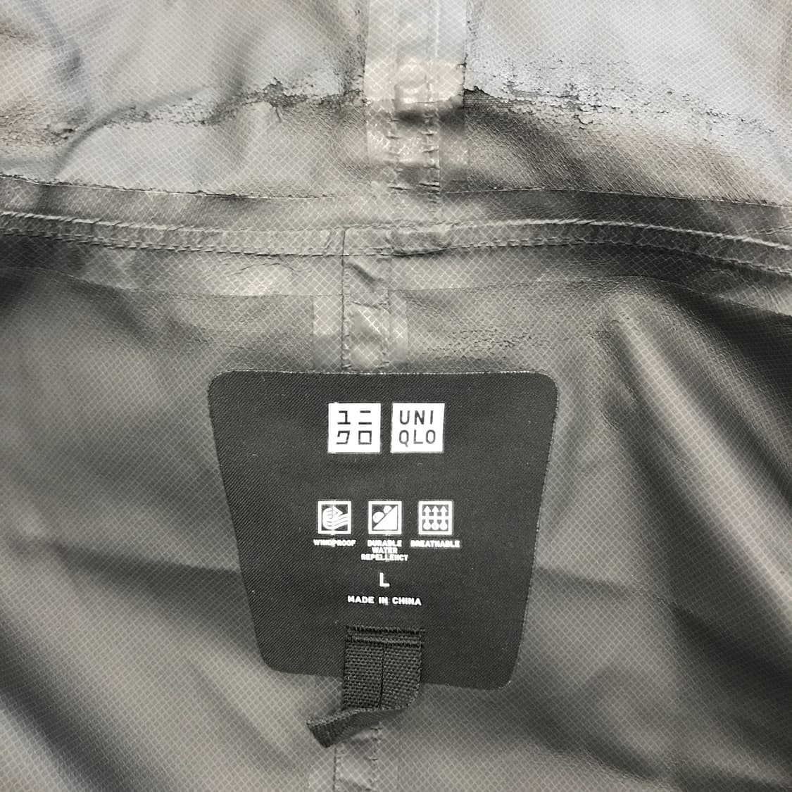 유니클로 블록테크 피쉬테일 파카 블랙 [L] 상품이미지4