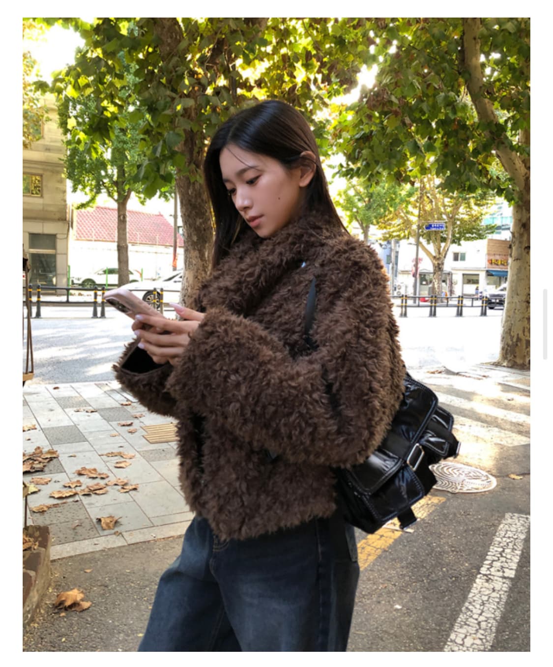 브라운 퍼 자켓 상품이미지1