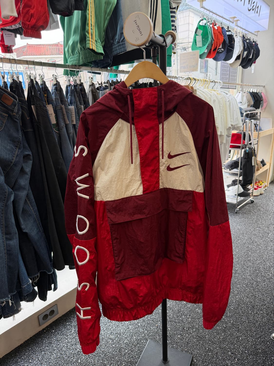 나이키 더블 스우시 아노락 바람막이 L 상품이미지1