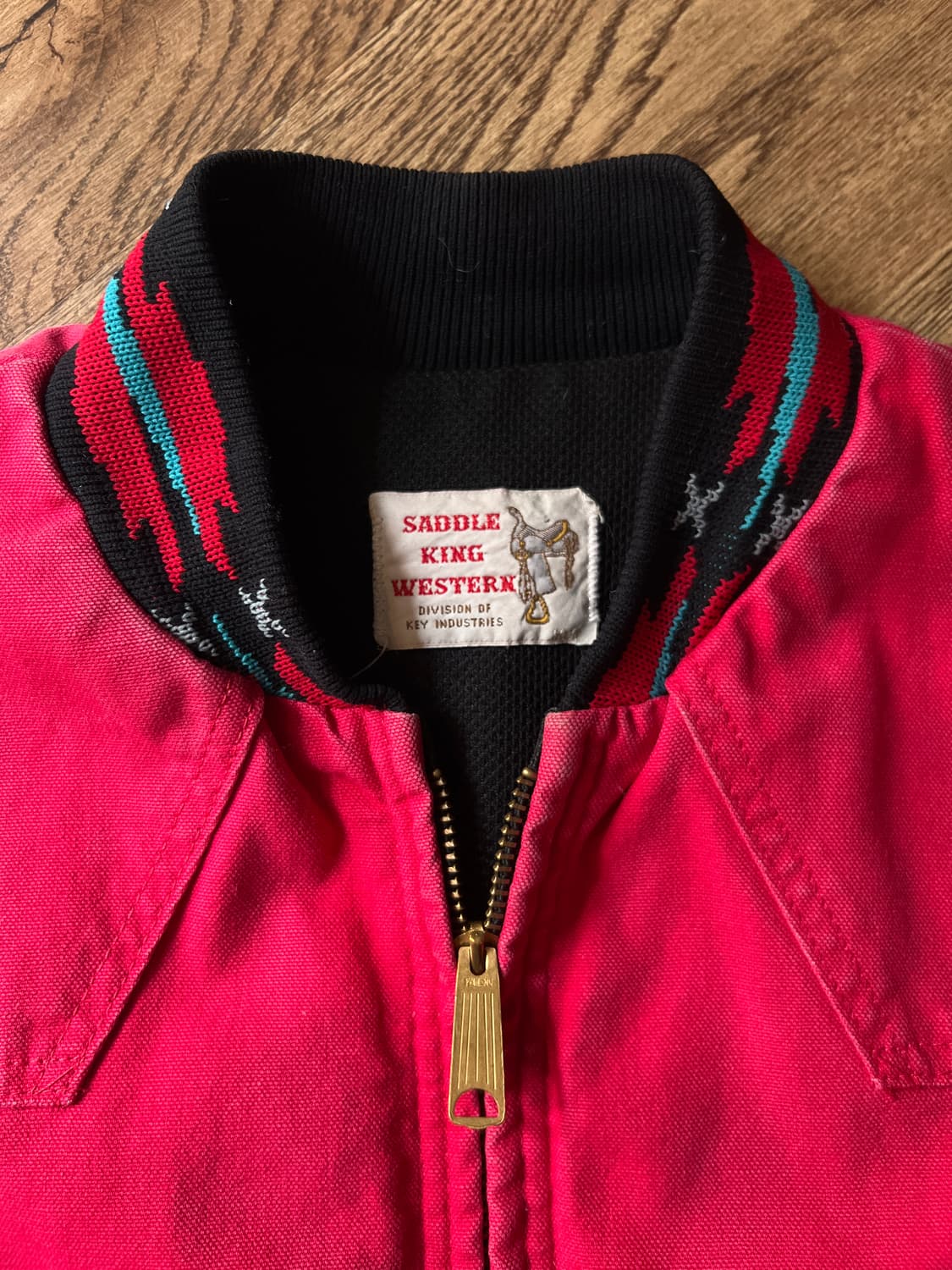 [L]90's SADDLE KING 산타페 타입 아즈텍 캔버스 워크자켓 상품이미지2