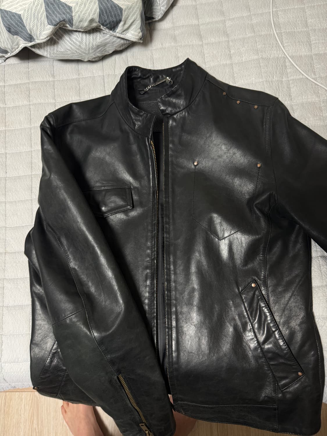 리바이스 레드룹 고트스킨 가죽 자켓 상품이미지1