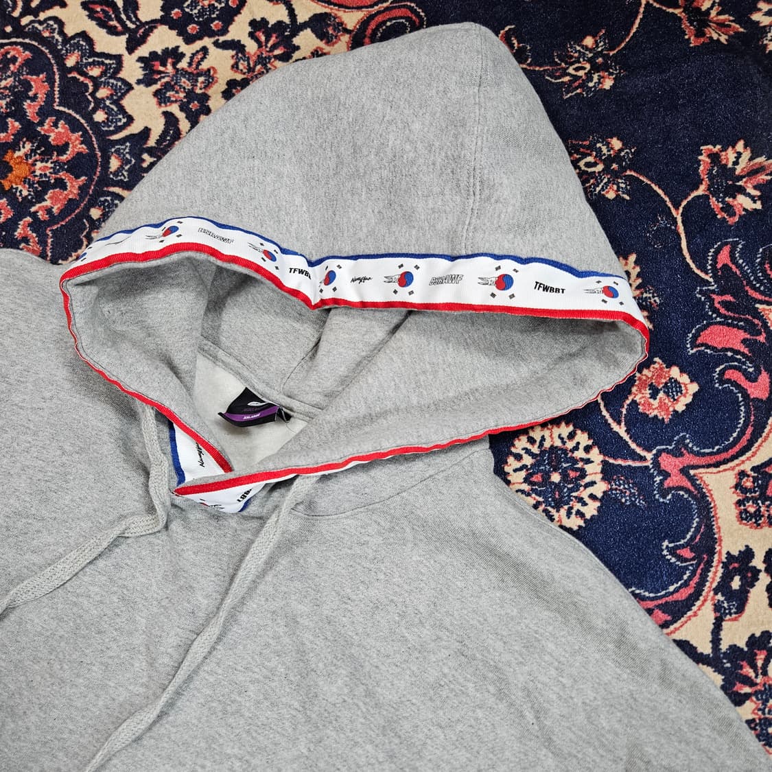 비에스래빗 GR 코리아 기모 후드티셔츠 XXL size 상품이미지3