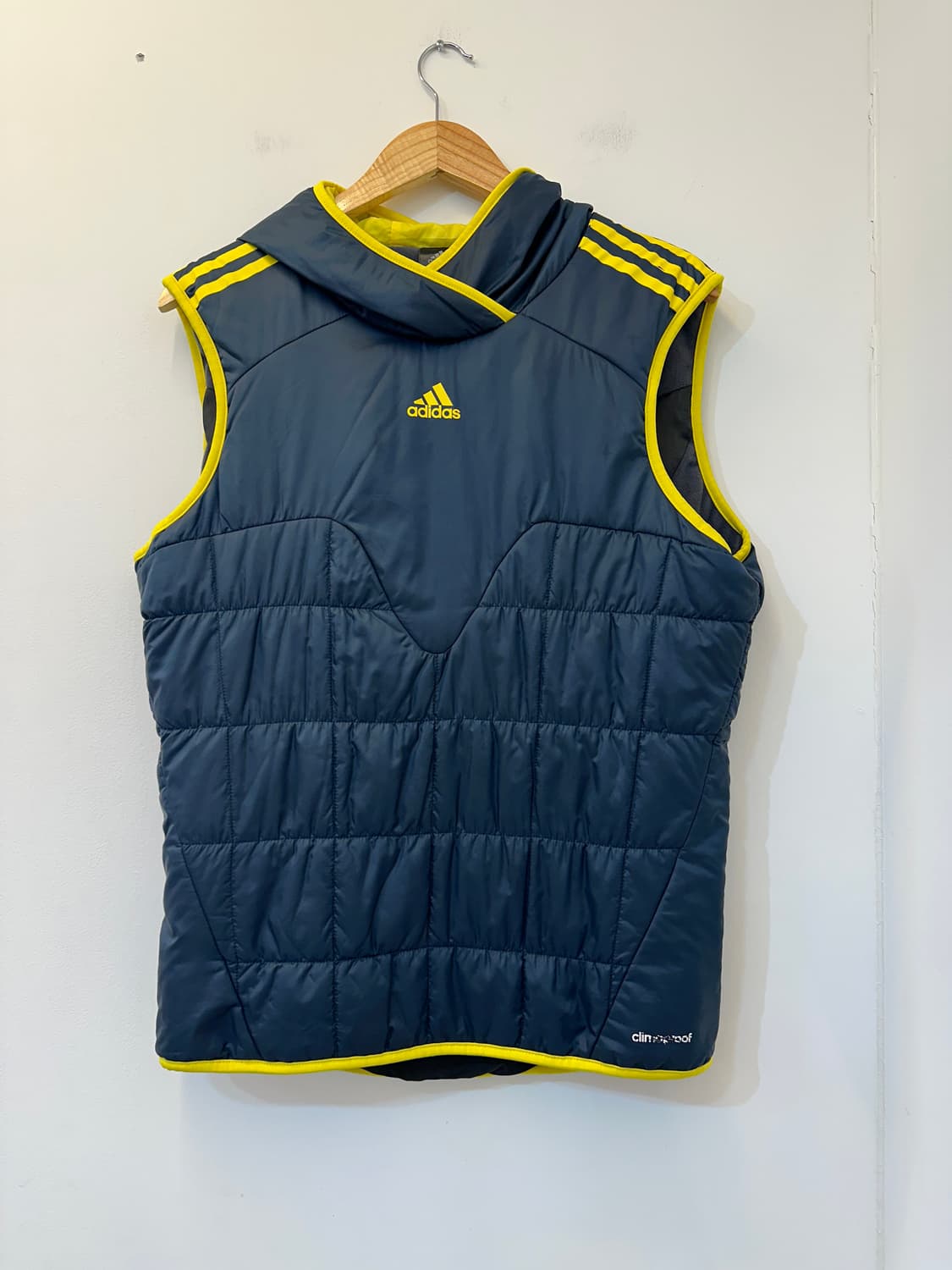 M) 아디다스 재팬 네이비 후드 패딩 조끼 운동복 상품이미지1
