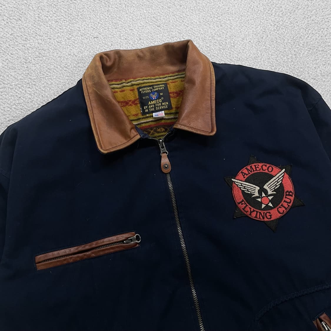 아메코 Ameco 플라잉 자켓 네이비 상품이미지2