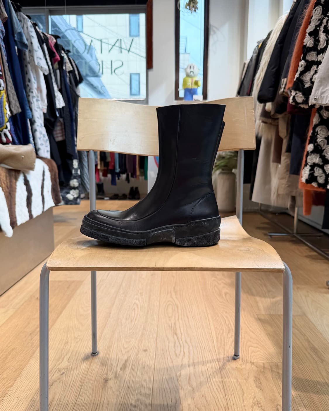 구찌 블랙 레더 부츠  상품이미지3