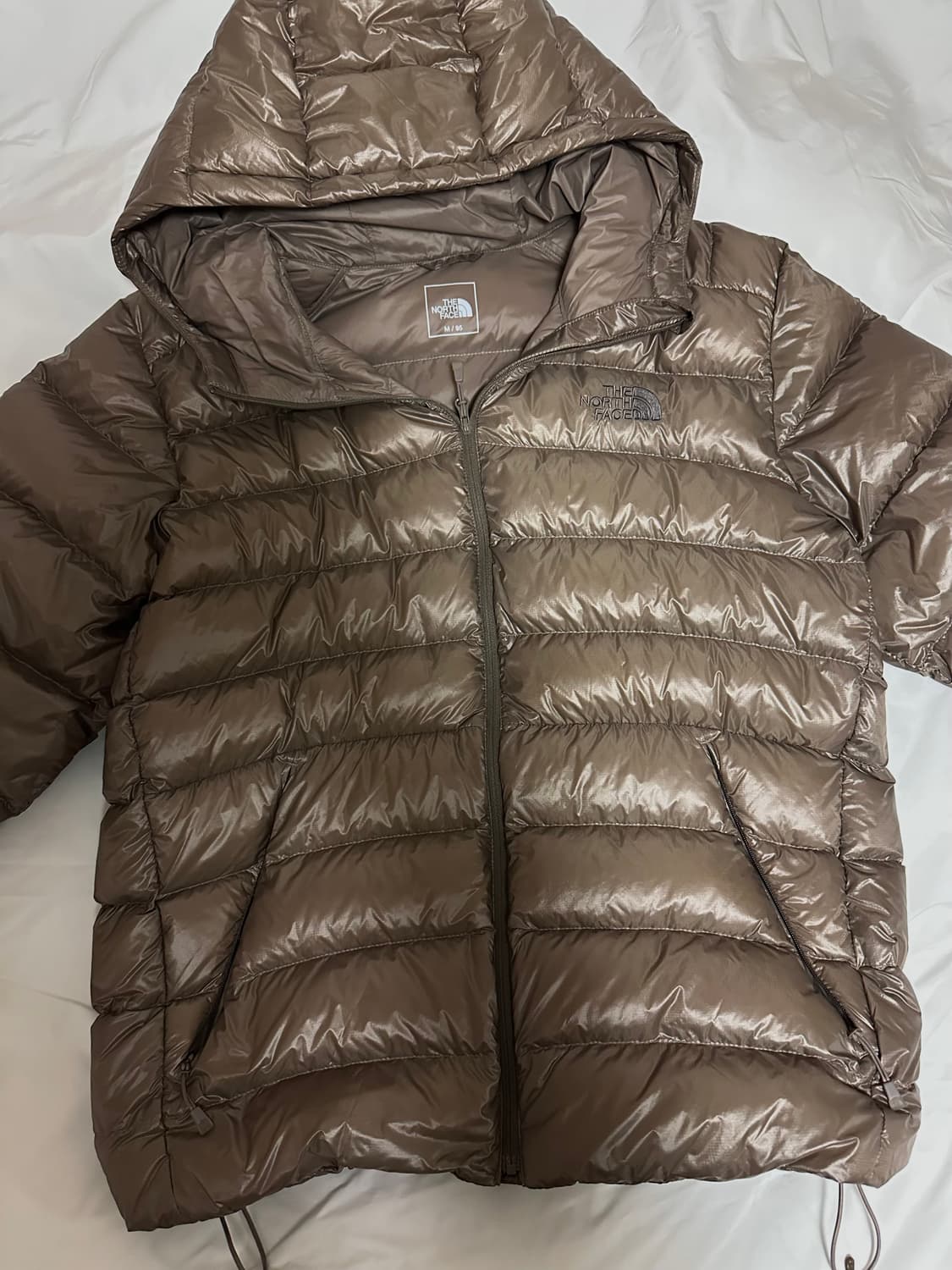 노스페이스 마티에르 패딩 베이지 그레이 M 상품이미지1