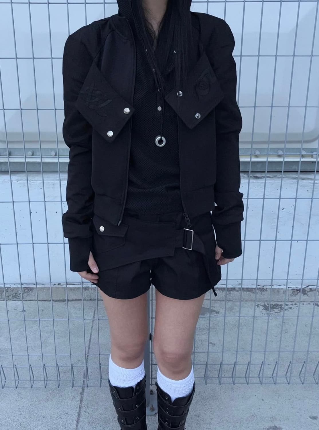 0104 FLAP EMBROIDERY JERSEY 져지 집업 상품이미지1