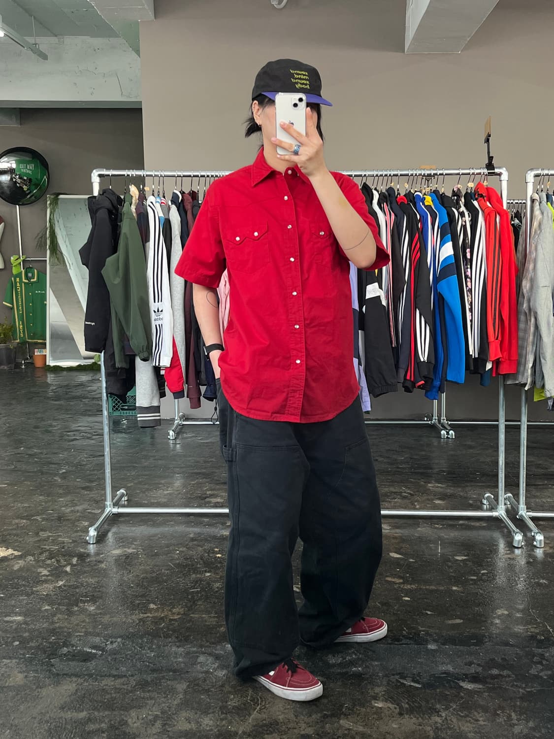 랭글러 웨스턴 반팔 셔츠  상품이미지5