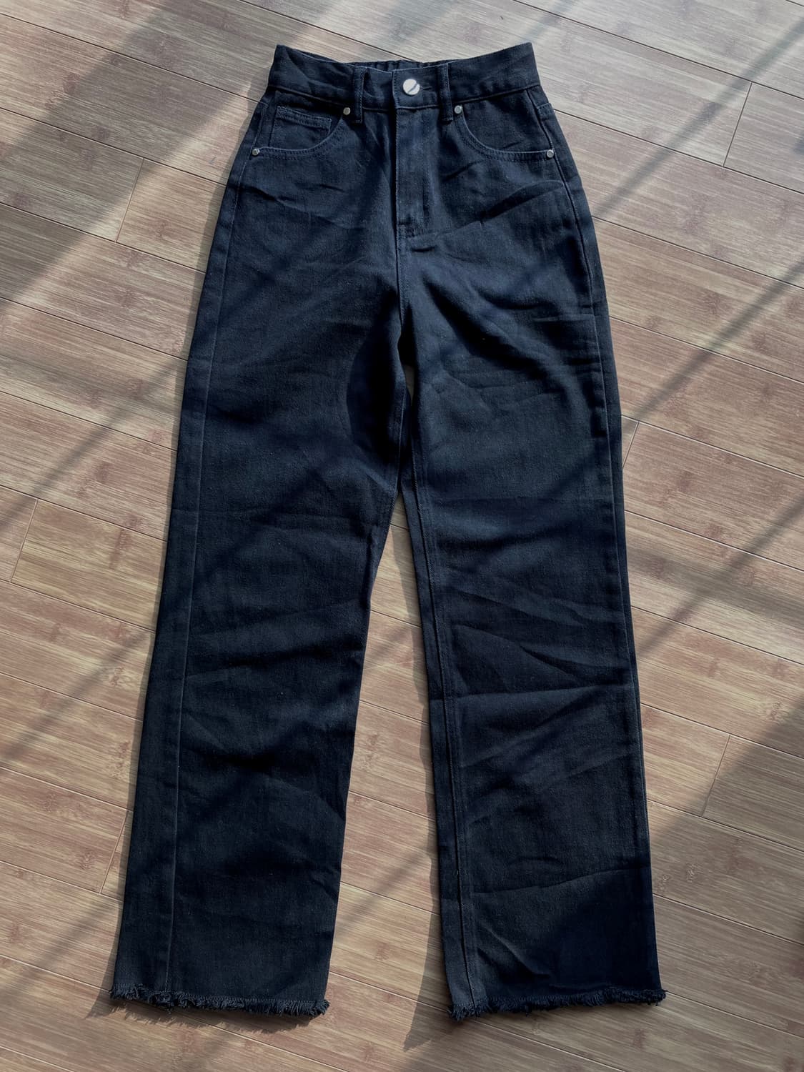 블랙 데님 팬츠  상품이미지3