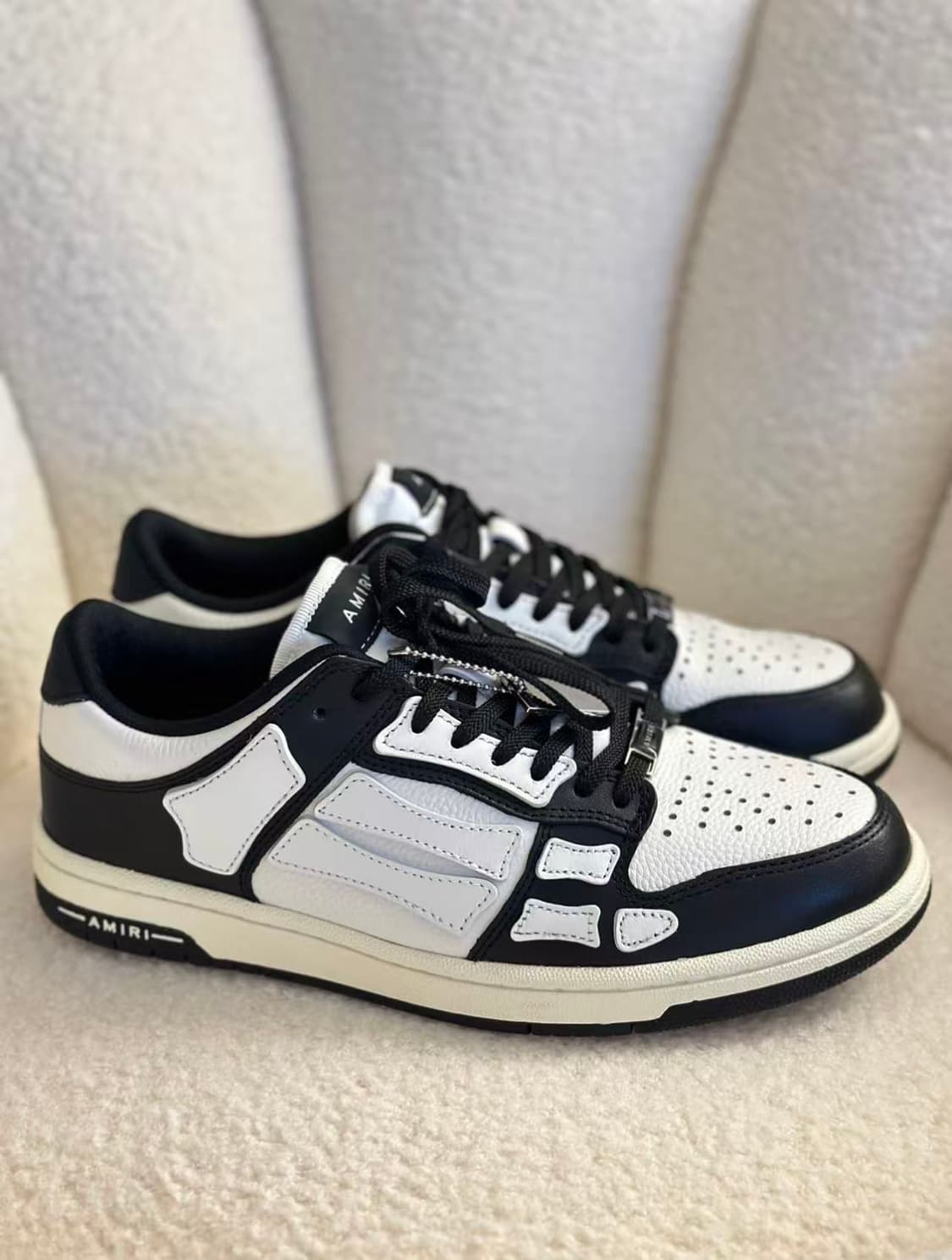 아미리 스켈탑 로우 가죽 로우탑 본 슈즈 270mm 상품이미지5