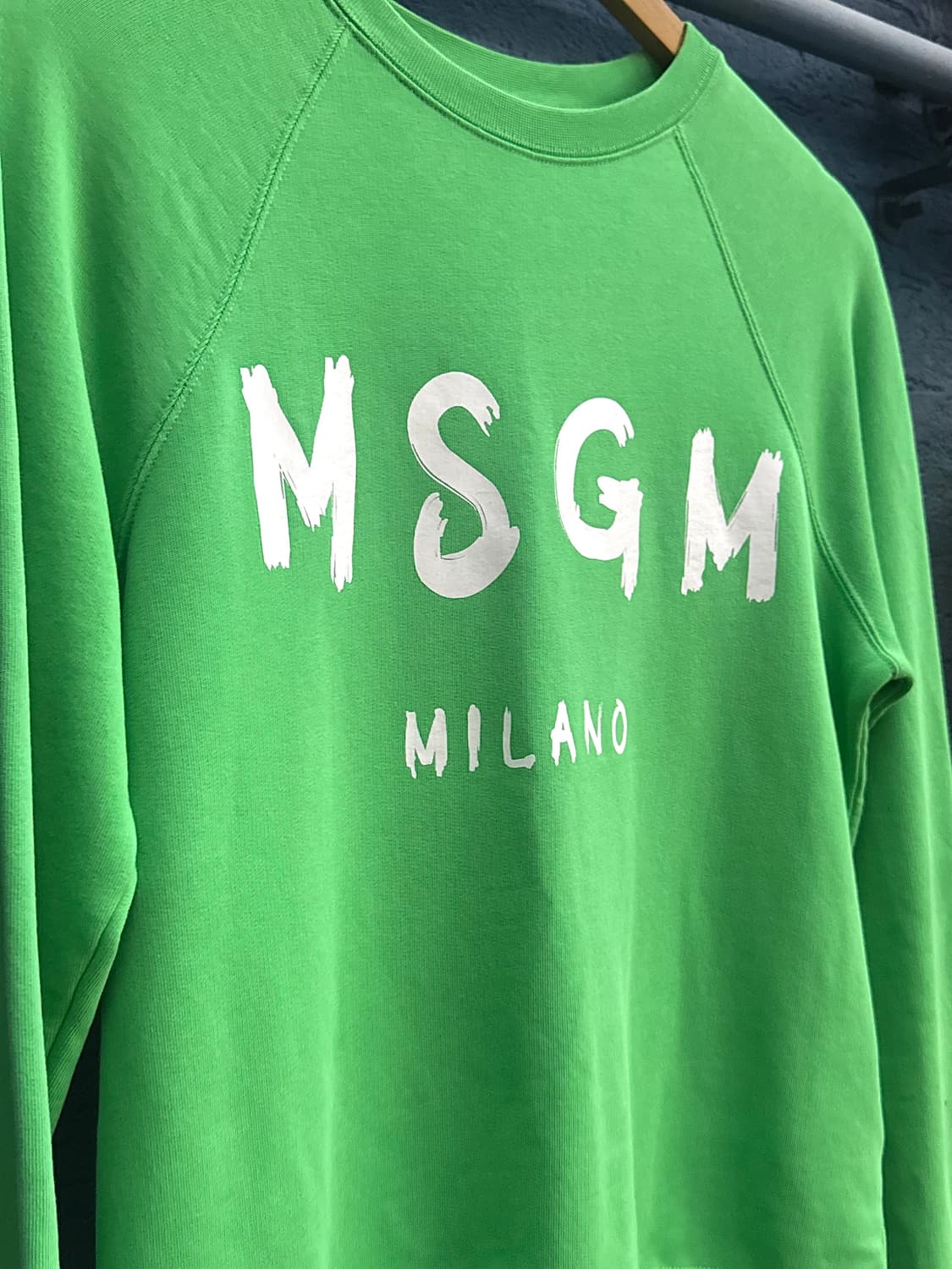 MSGM 로고 맨투맨 스웻셔츠 (green) 상품이미지3