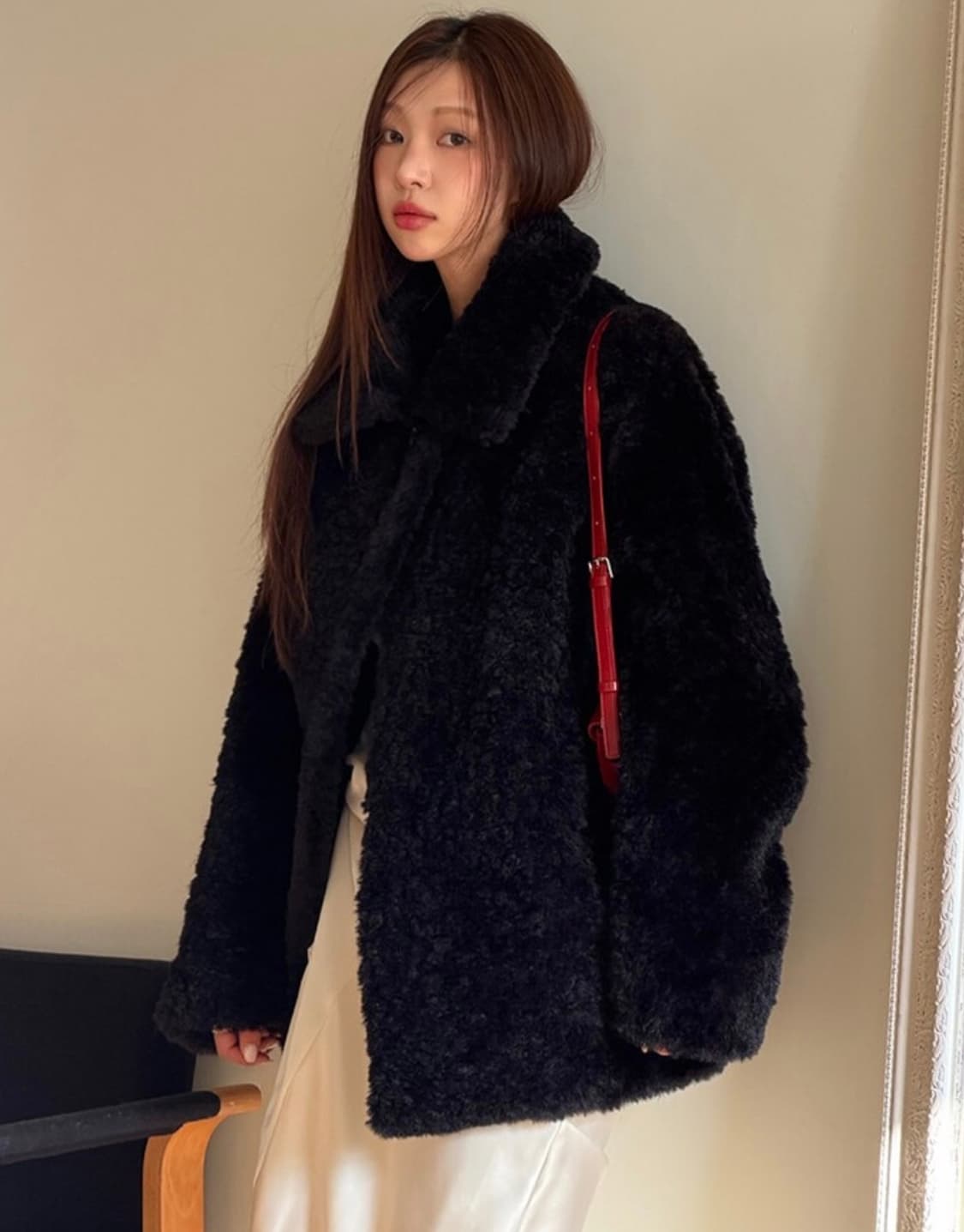 쥬시쥬디 하프시어링자켓 JZRF720A 상품이미지1