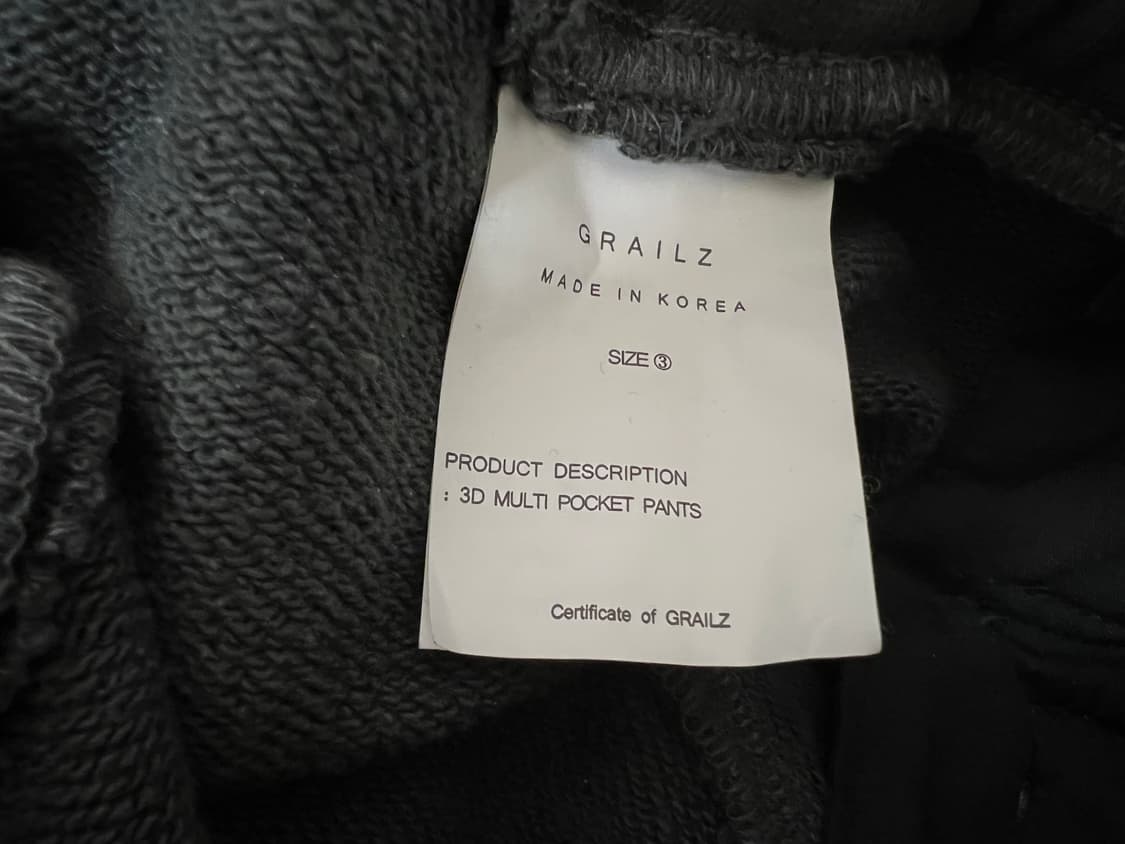 (3) 그레일즈 3D 멀티 포켓 팬츠 다크그레이 상품이미지2