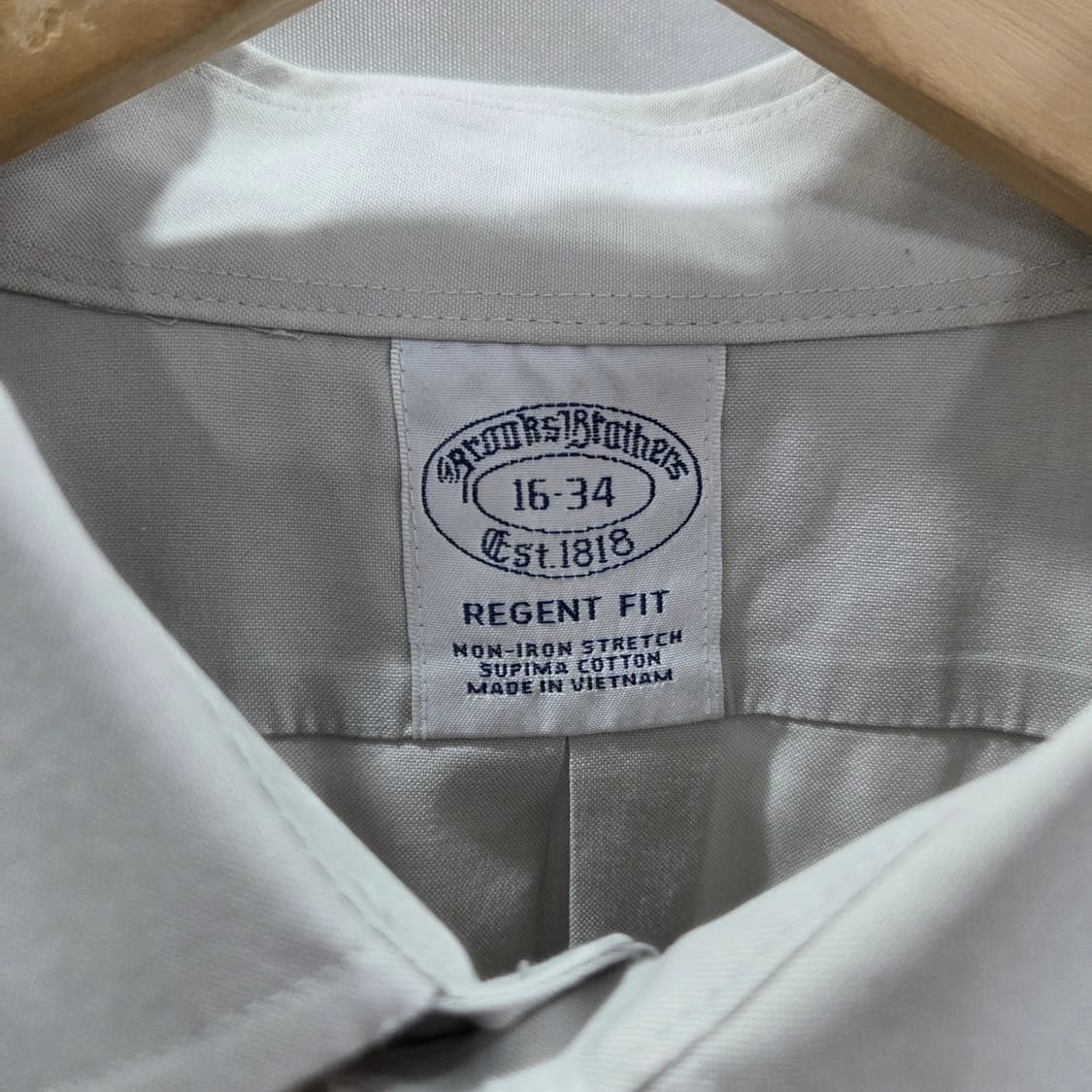 브룩스브라더스 솔리드 셔츠 그레이 16  상품이미지2