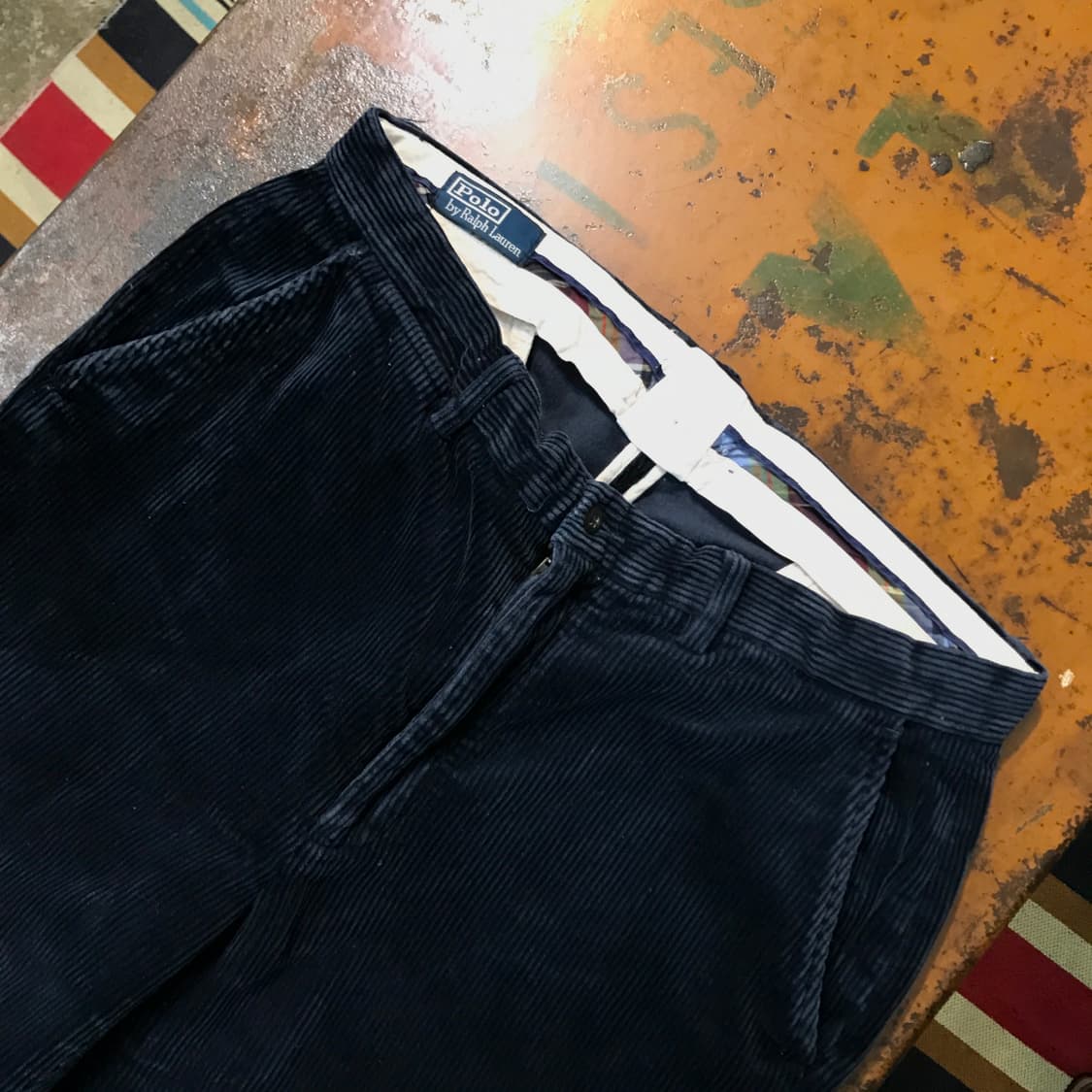 폴로랄프로렌 네이비 코듀로이 팬츠 허리 35 사이즈  상품이미지4