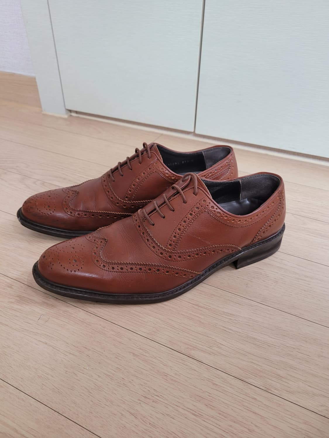 엘칸토 Elcanto 남자 윙팁 구두 로퍼 280 브라운 상품이미지2