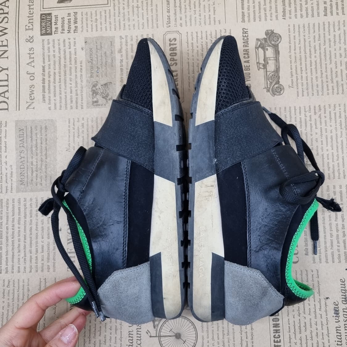 발렌시아가 레이스 러너 스니커즈 36 230 상품이미지5