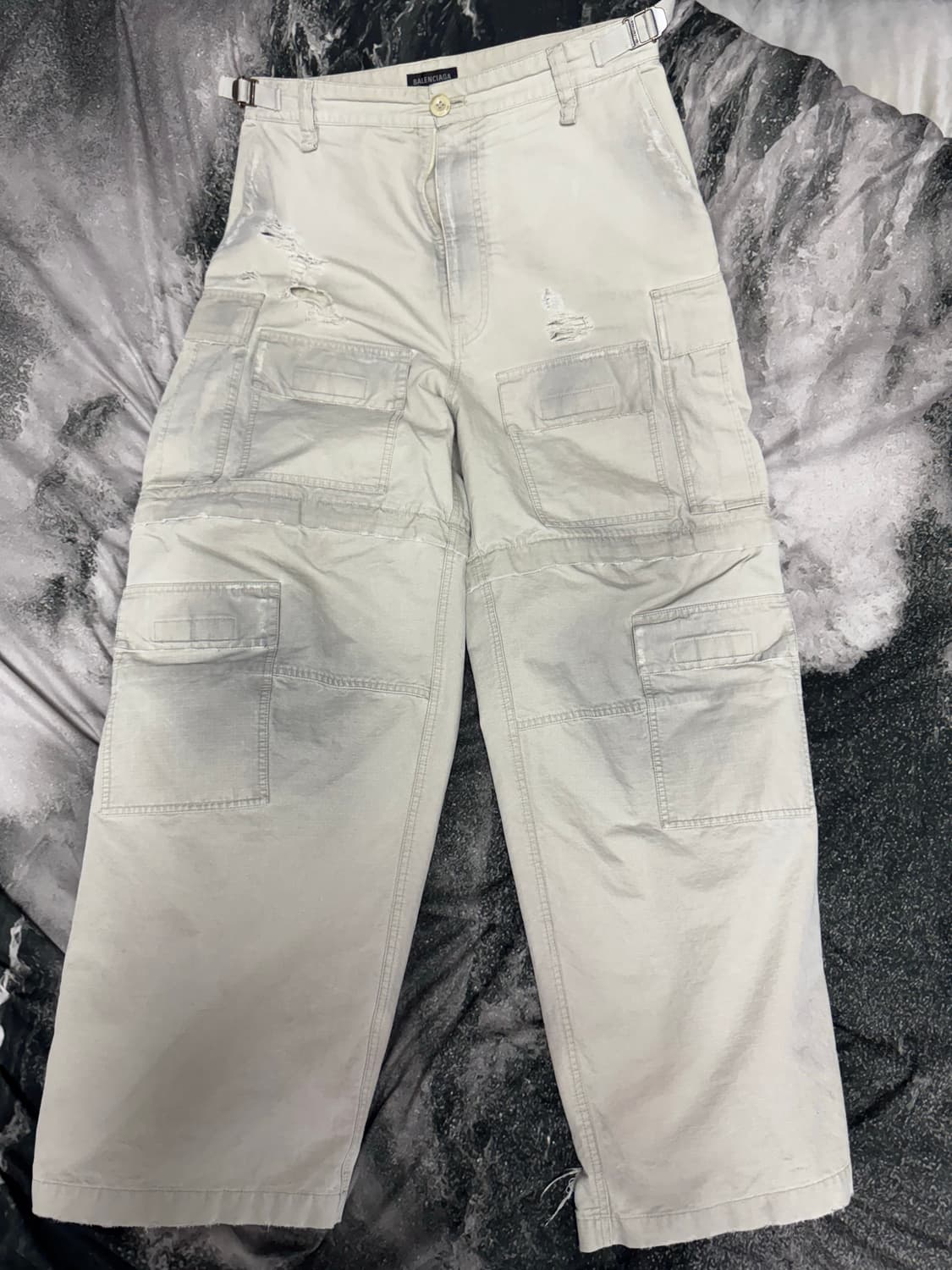 발렌시아가 디스트로이드 립스탑 카고팬츠 (46 size) 상품이미지1
