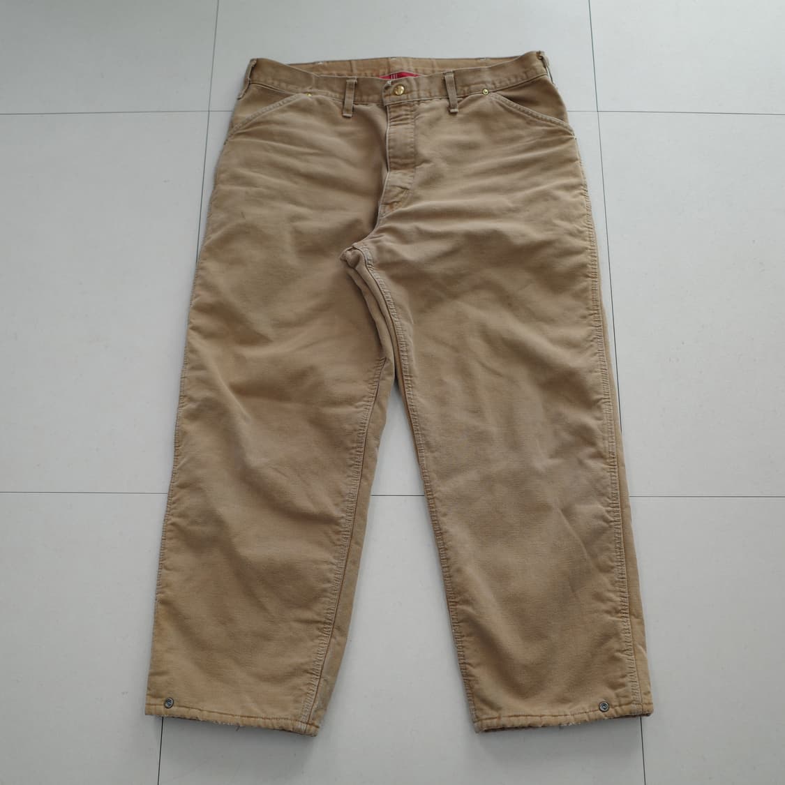 80s 칼하트 빈티지 퀼팅 라이너 워크팬츠 MADE IN USA 상품이미지1