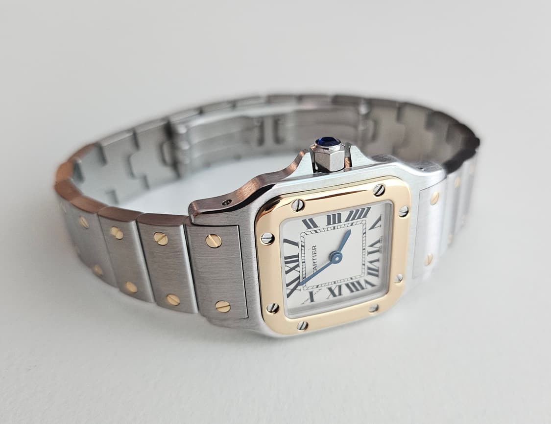 까르띠에 산토스 갈베 18k콤비 스몰 쿼츠 상품이미지3