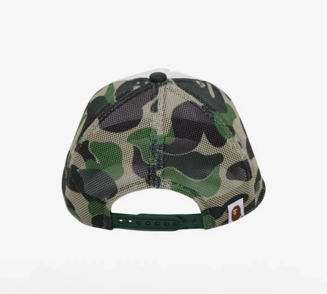 베이프 ABC 카모 NYC 로고 메쉬 캡 그린 모자 볼캡 상품이미지2