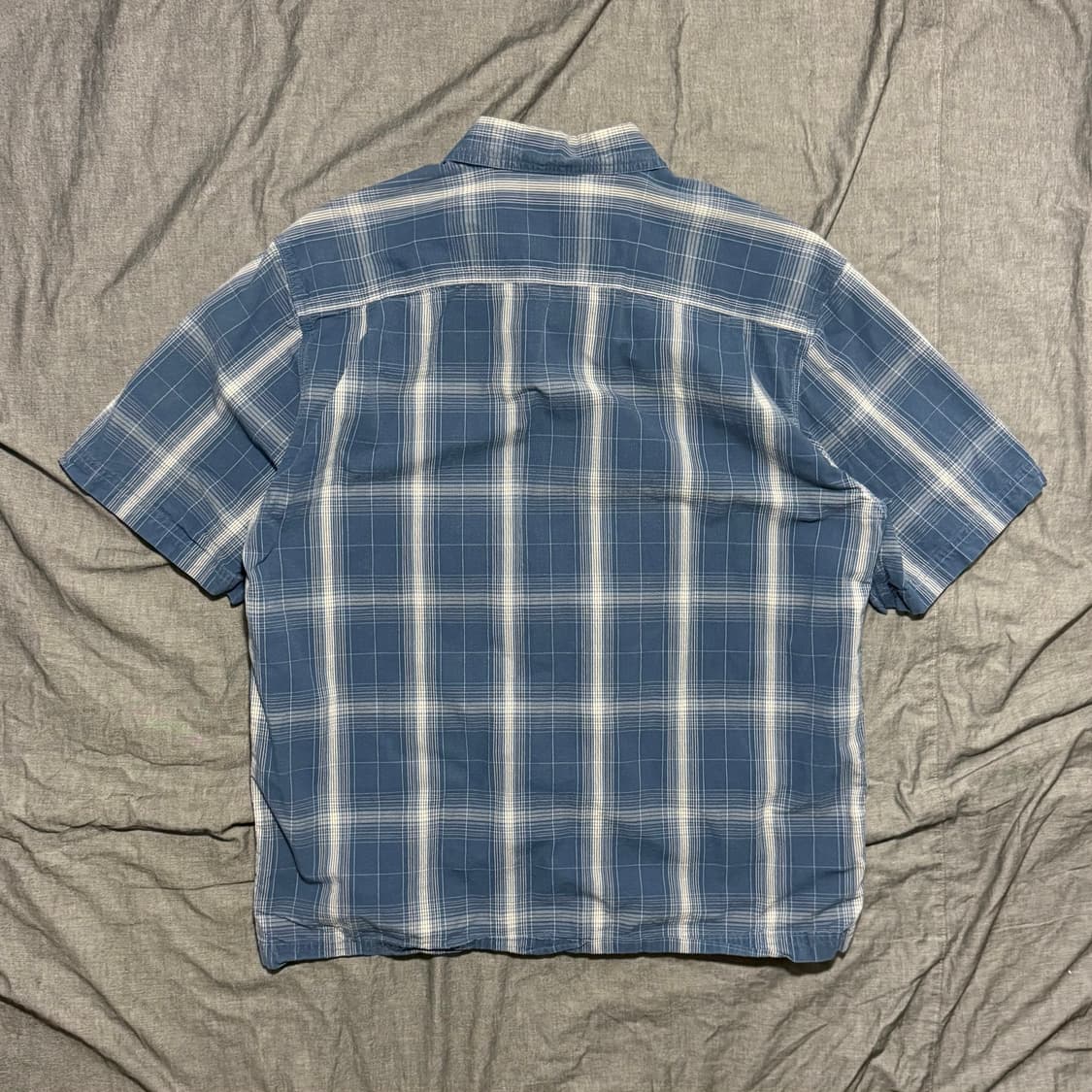 Short Sleeve Ripstop Plaid Shirt 상품이미지2