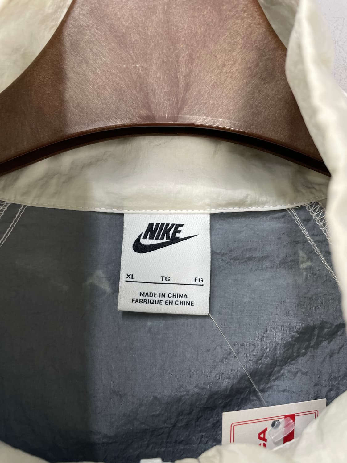 나이키 그레이 블랙 언라인드 프린팅 바람막이 H945 상품이미지5