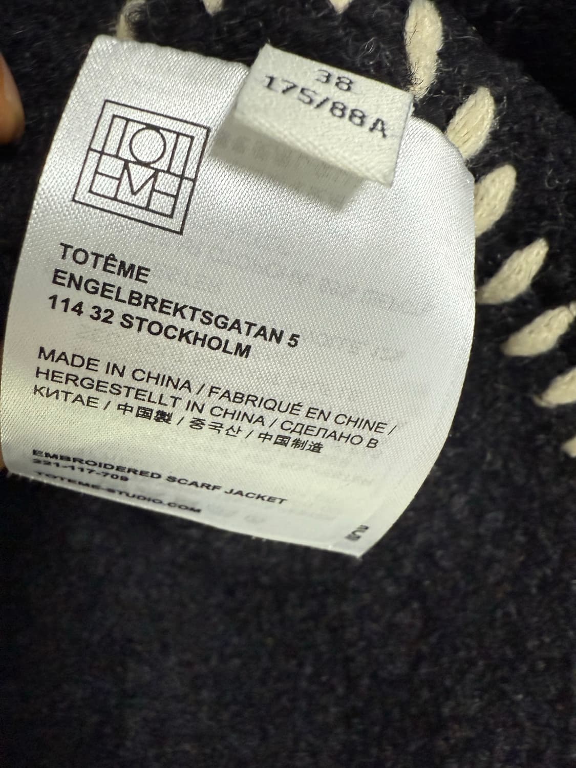 Toteme 토템 스카프 코트 상품이미지5