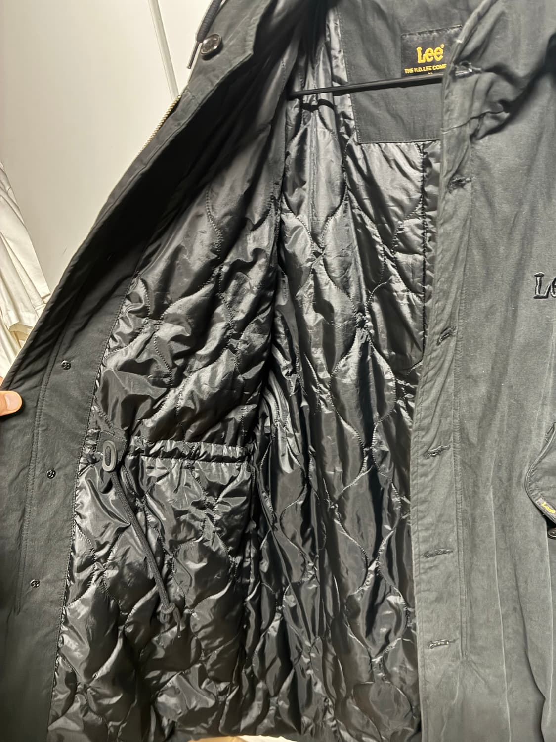 [새상품] LEE 리 퀼팅 파카 블랙 상품이미지6