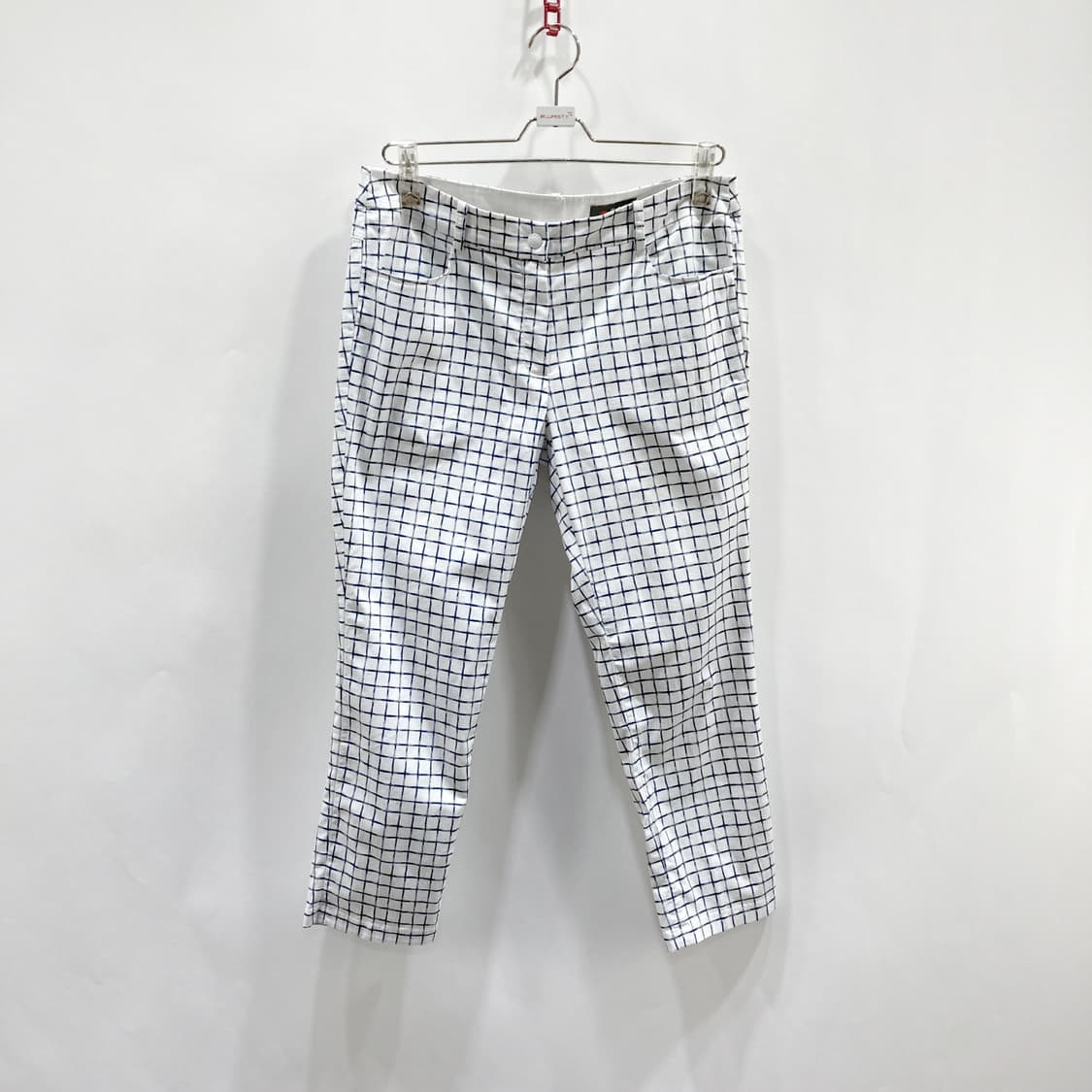 PAT 여성캐주얼면팬츠 화이트체크 31 상품이미지1