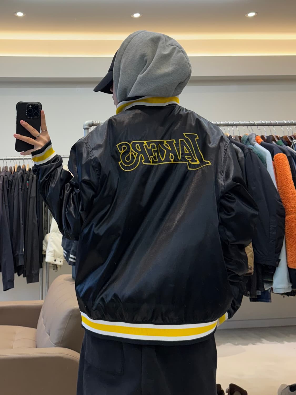 나이키 NBA 레이커스 리버시블 바시티 자켓 상품이미지8