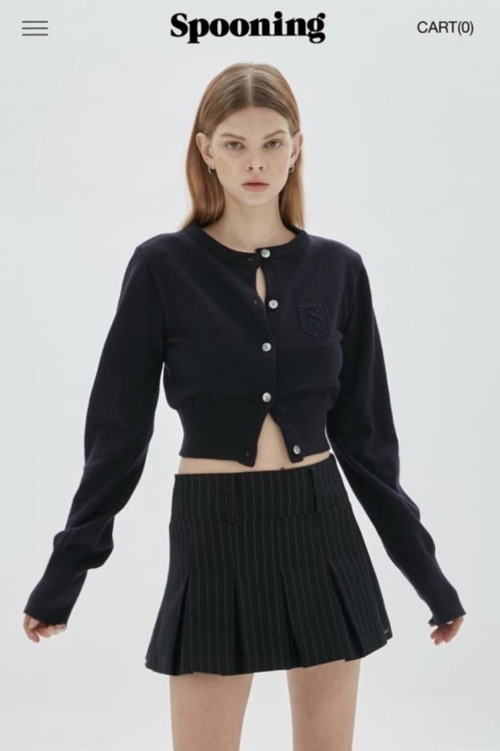 제니 착용 스푸닝 글로니 미니 스커트 s/m 상품이미지1