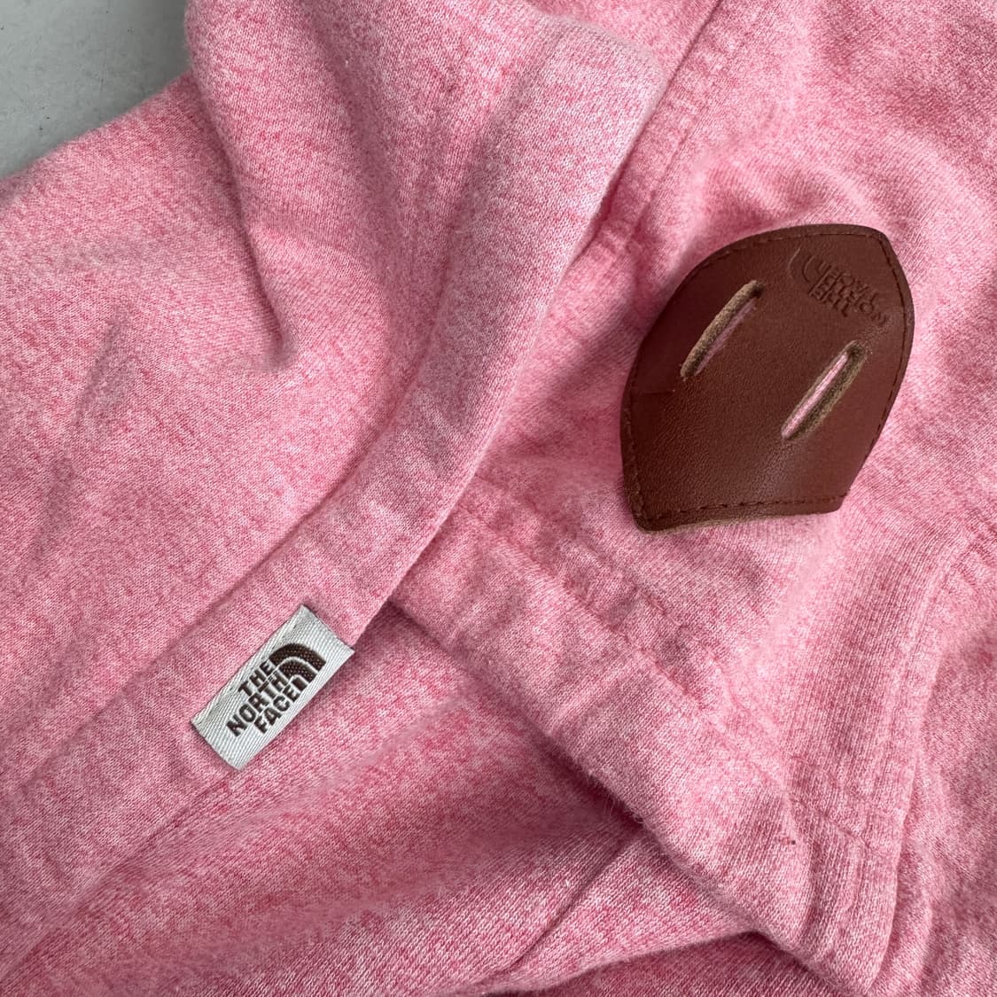 노스페이스 딸기우유맛 핑크 빅로고 후드집업 상품이미지7