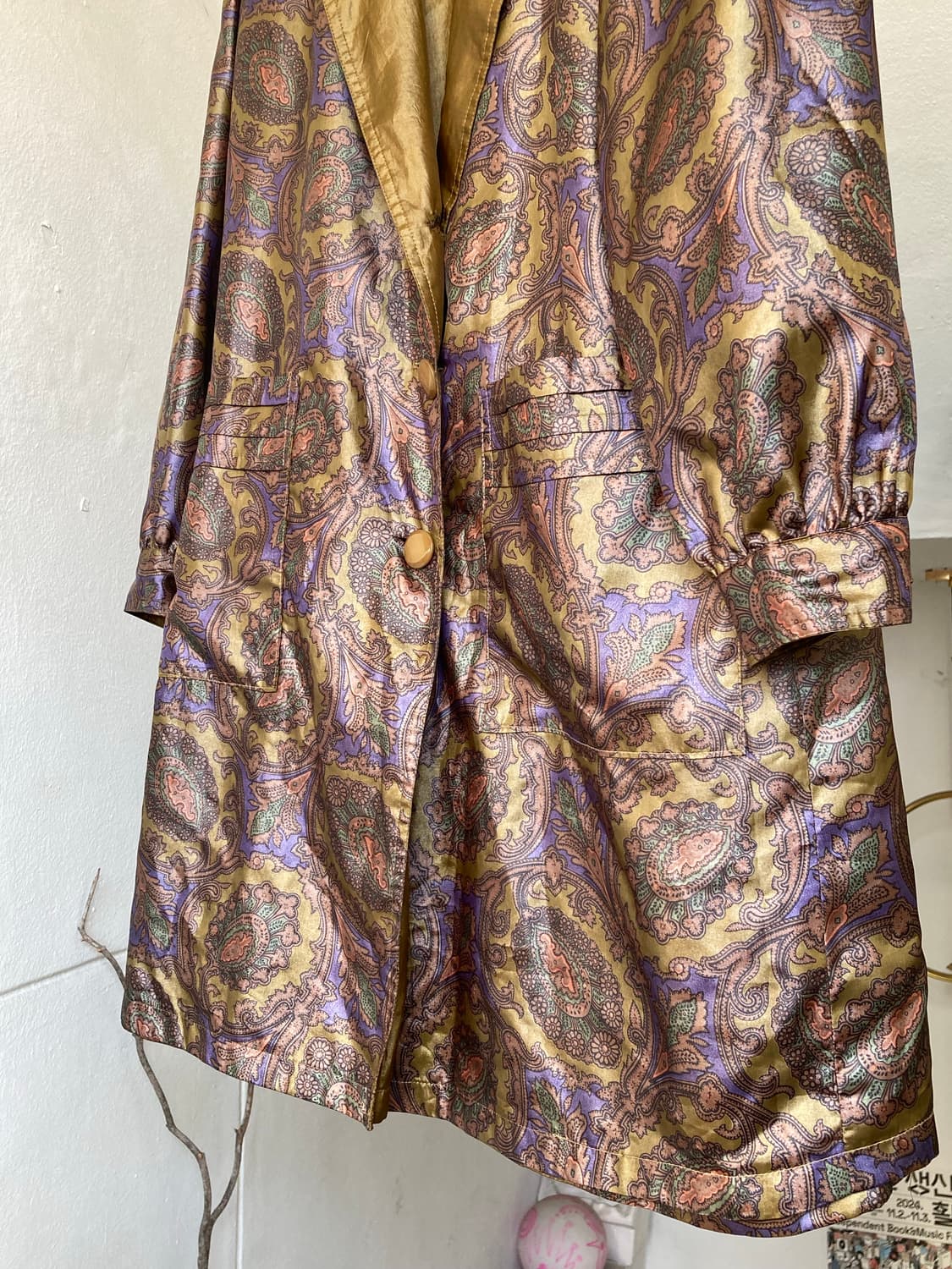 빈티지 양면 리버시블 트렌치코트 상품이미지4