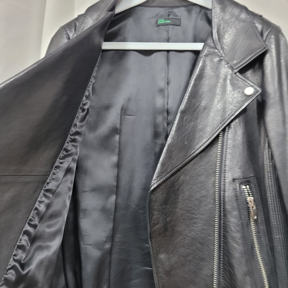 베네통 양가죽 라이더자켓 95 상품이미지9