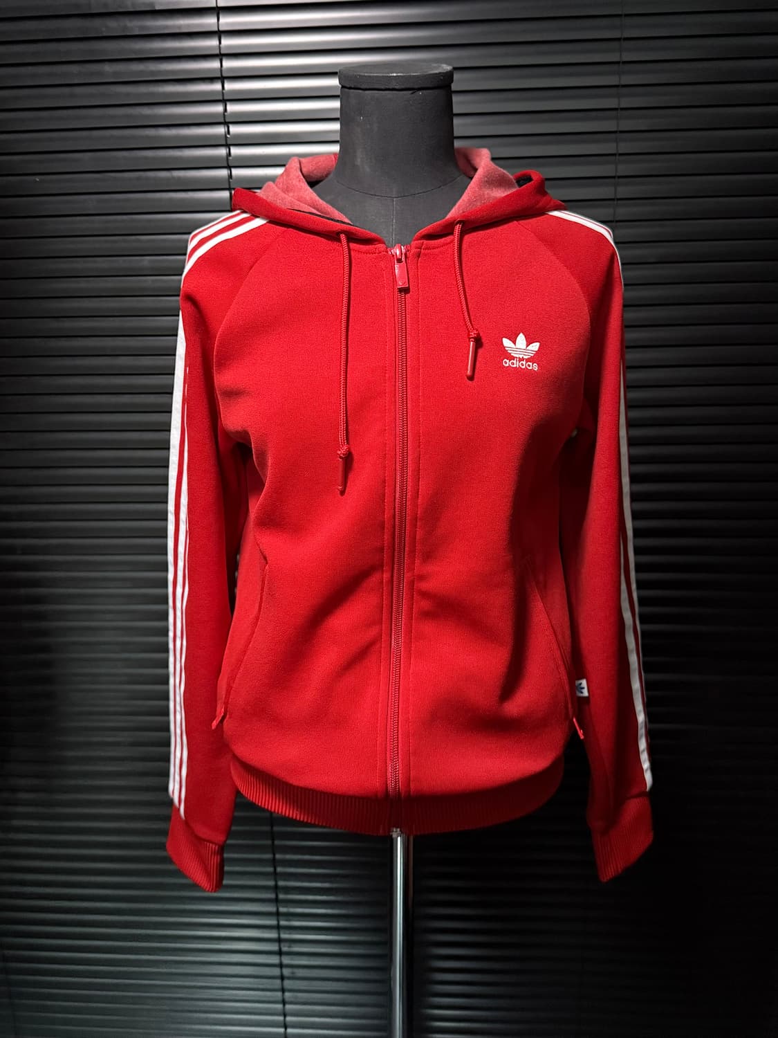 아디다스 후드 후디 져지 저지 트랙탑 집업 레드 빨강 95 M 파이어버드 상품이미지1