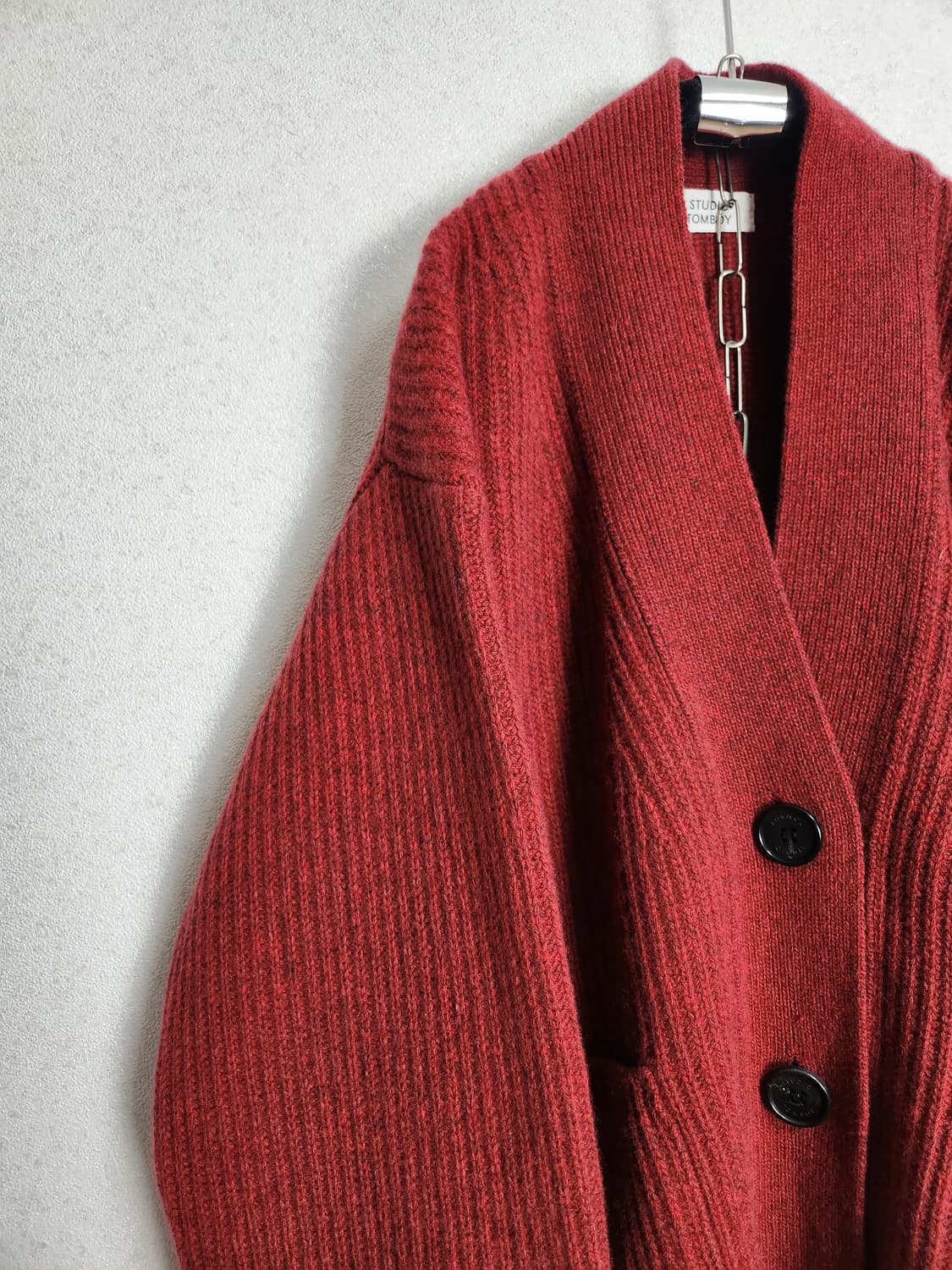 스튜디오톰보이 루즈핏 울가디건55 66 상품이미지4