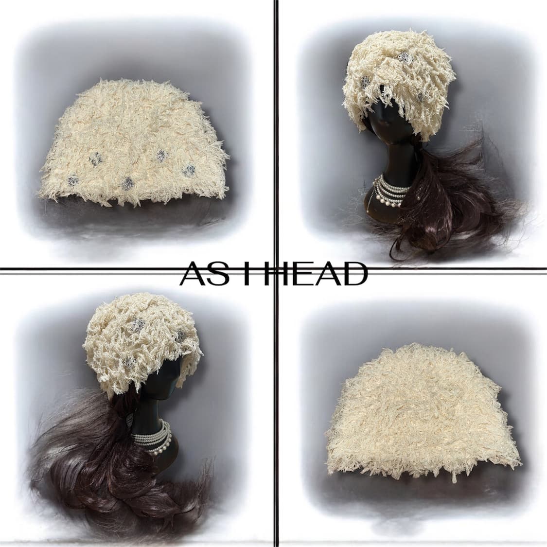 프린지 팬던트 핸드메이드 롱 비니 상품이미지4