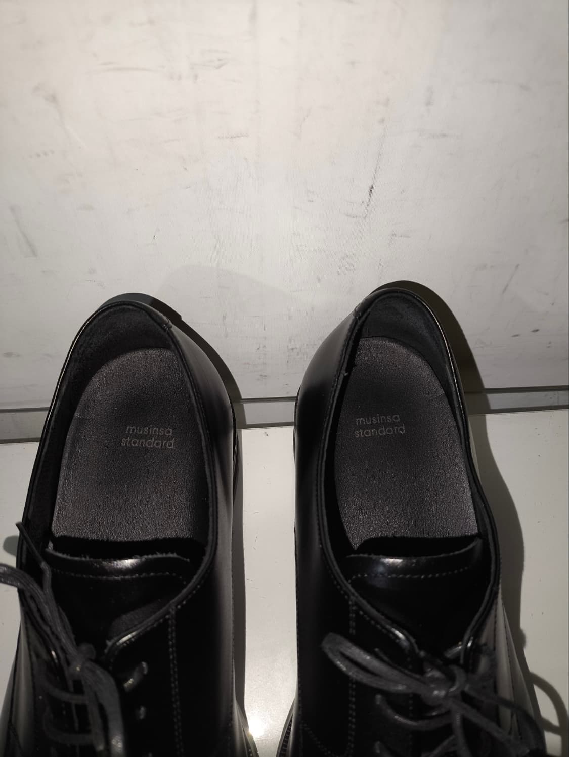 285mm 무탠다드 스퀘어토 더비 구두 키높이 상품이미지6