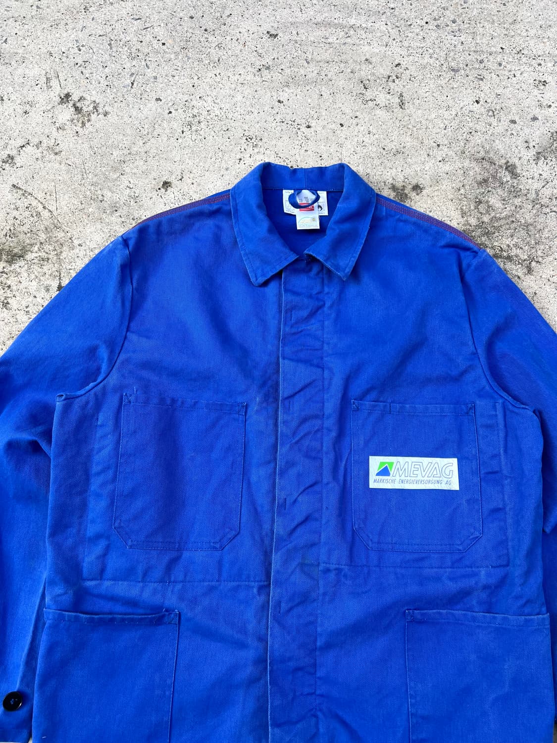 OLD EURO ROFA WASHED BLUE 빈티지프렌치워크자켓 상품이미지3