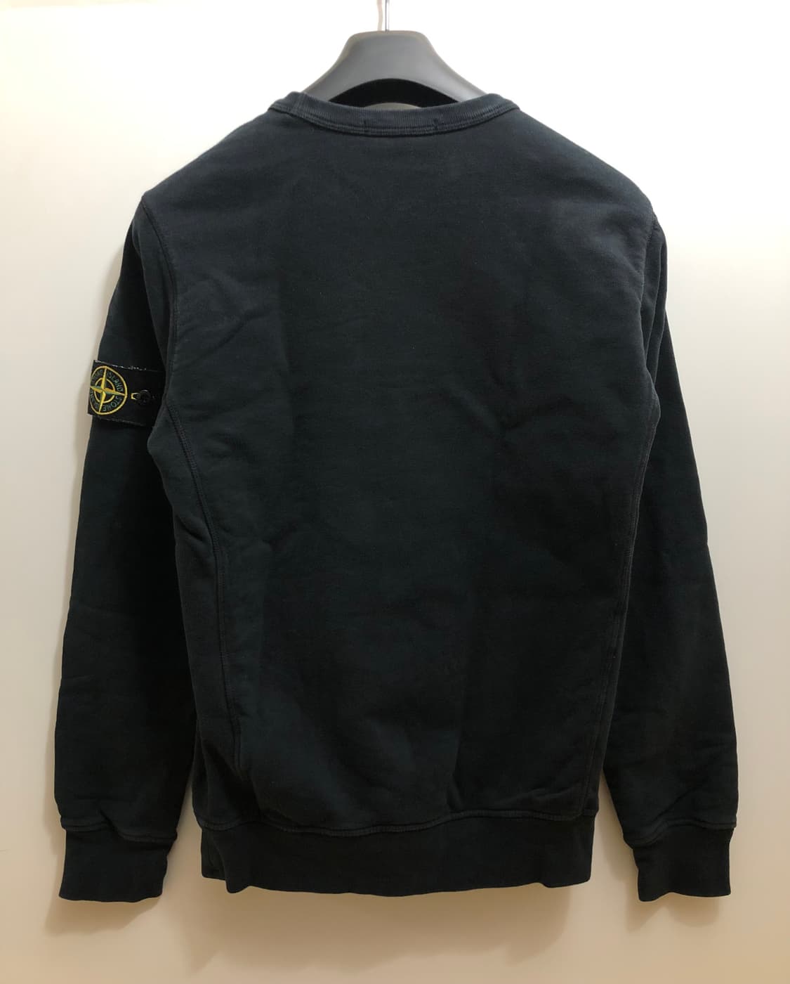 [S] 스톤아일랜드 와펜 패치 12주년 기모 맨투맨 블랙 상품이미지2